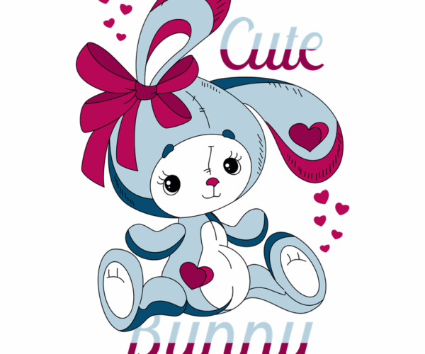 Cute Bunny - Sweetheart Charm