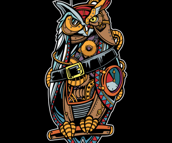 Clockwork Owl - Steampunk Avian