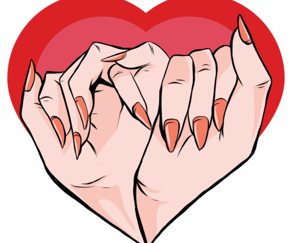Pinky Promise Heart - Pop Art Love