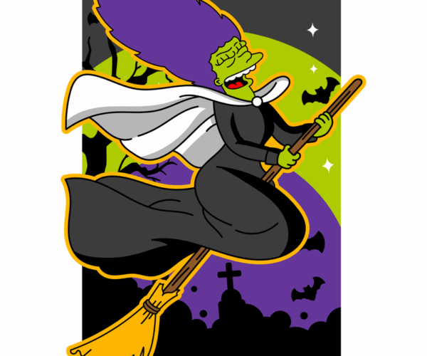 Marge Simpson Witch - Halloween Flight