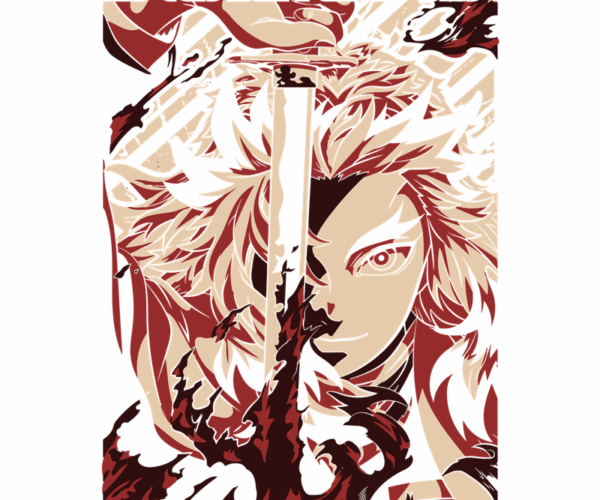 Rengoku Kyojuro - Demon Slayer Poster Art