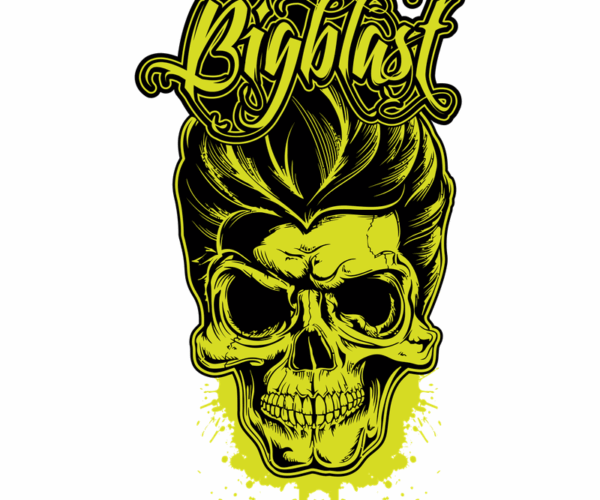 Big Blast Skull - Rockabilly Reaper