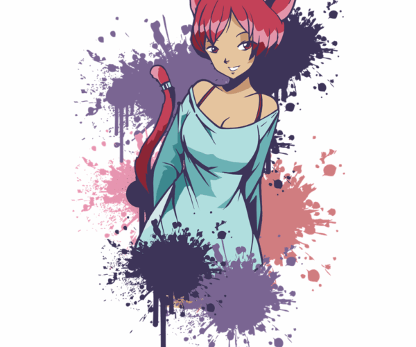 Anime Cat Girl - Urban Splash