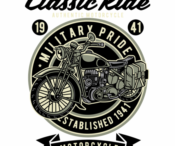 Military Pride - Classic Motorcycle