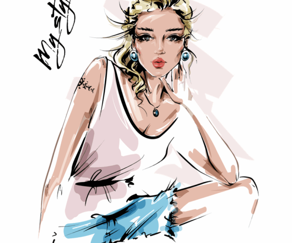 Fashion Illustration - Casual Chic