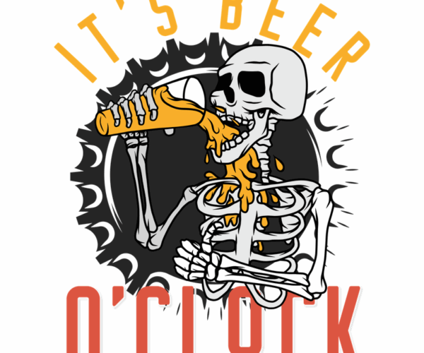 Beer Skeleton - Humorous Celebration