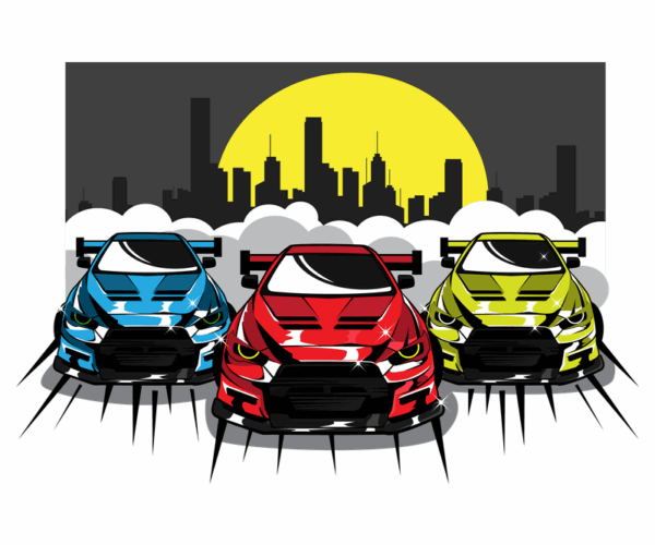 JDM Racers - Neon Cityscape