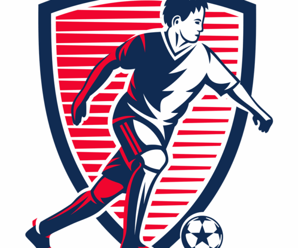 Soccer Player - Patriotic Stance