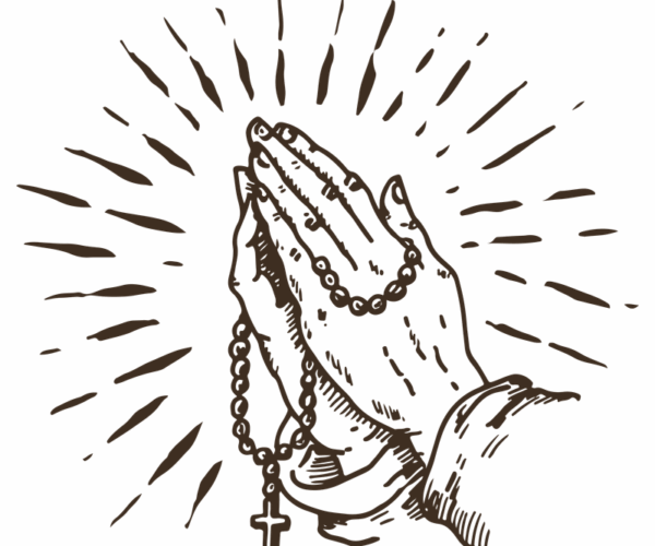 Praying Hands - Rosary Beads