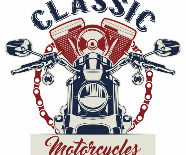 Classic Motorcycles - Vintage Emblem