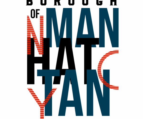 Manhattan Typography - Urban Chic