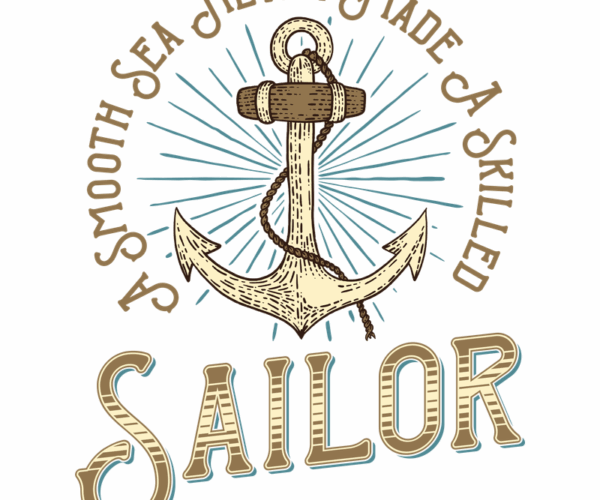 Skilled Sailor - Nautical Wisdom Design