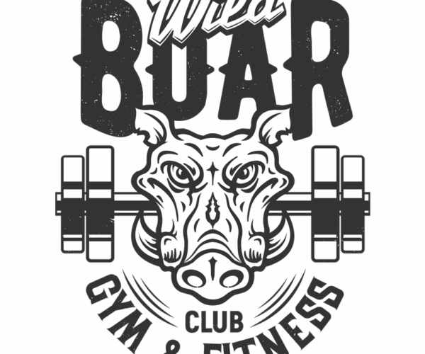 Wild Boar - Gym Fitness Logo