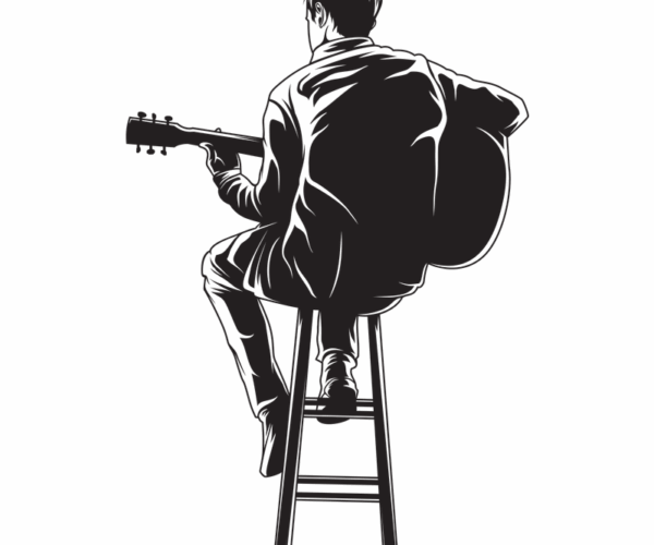 Guitarist Silhouette - Serene Musician