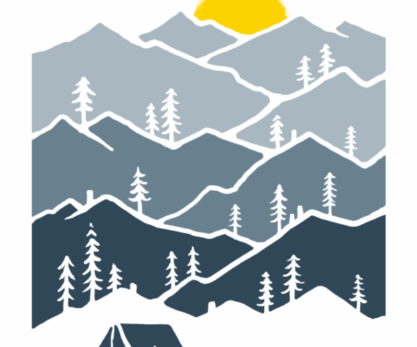 Mountain Camping - Sunrise Serenity