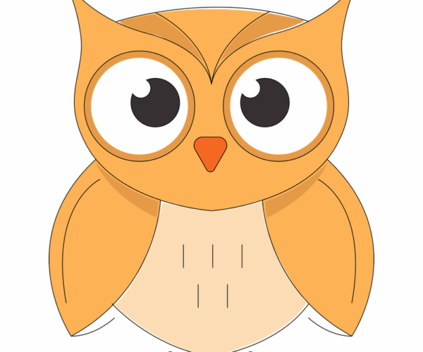 Cartoon Owl - Cute Bird Design