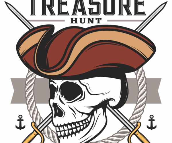 Pirate Skull Emblem - Treasure Hunt Edition