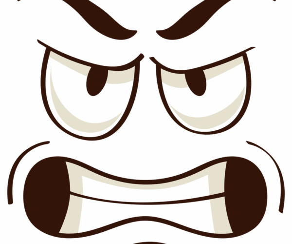 Angry Face - Cartoon Expression