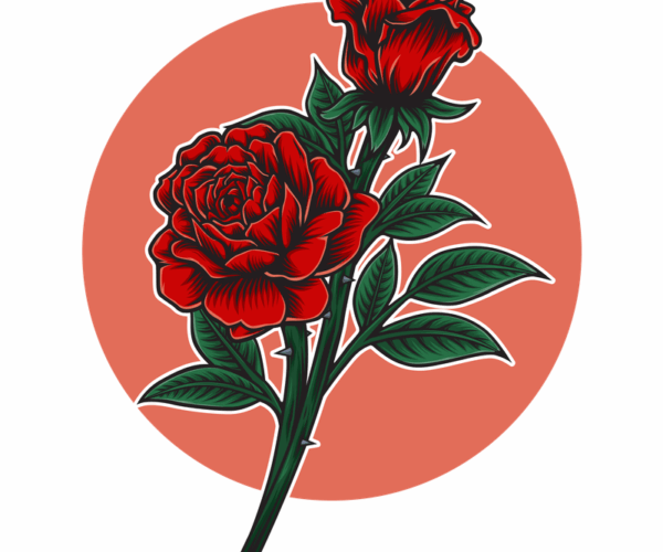Blooming Roses - Detailed Floral Design