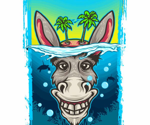 Island Donkey - Submerged Smiles