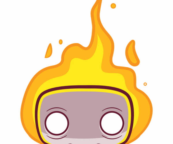 Fiery Skull - Animated Emote