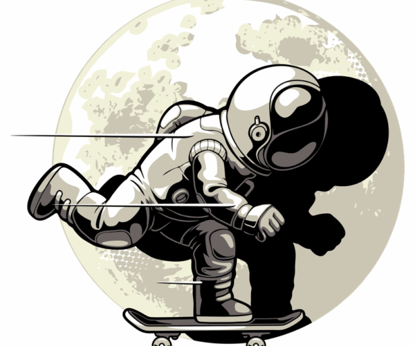 Moon Skater - Retro Spacewalk