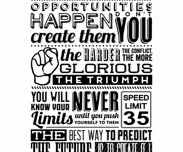 Motivational Typography - Limitless Creation