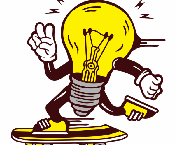 Lightbulb Lad - Skateboarding Idea!