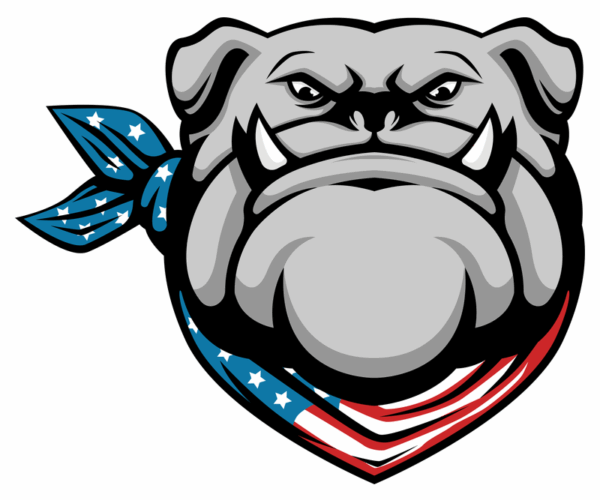 Patriotic Bulldog - American Pride