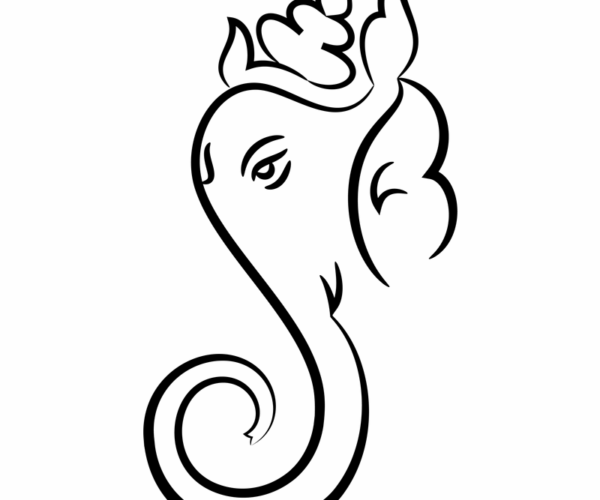 Ganesha - Simple Line Art