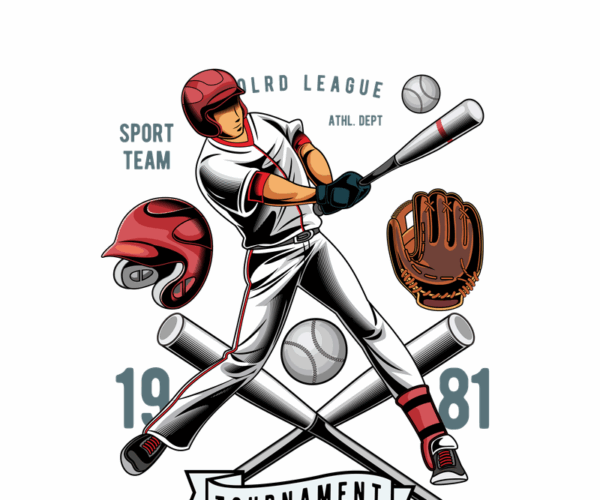Baseball Batter - Vintage Sport