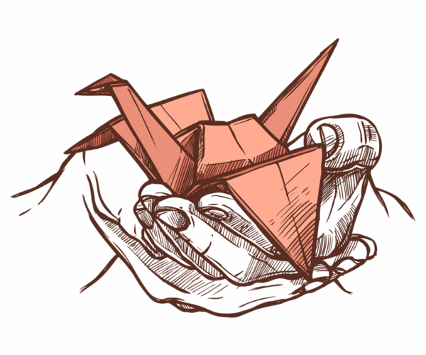 Origami Crane - Hand Crafted Peace