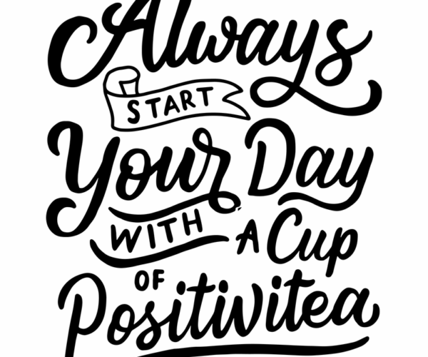 PositiviTEA - Typography Design