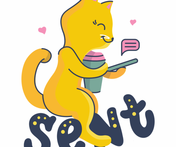 Chatting Cat - Sent Message