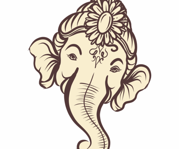 Ganesha Sketch - Divine Blessing