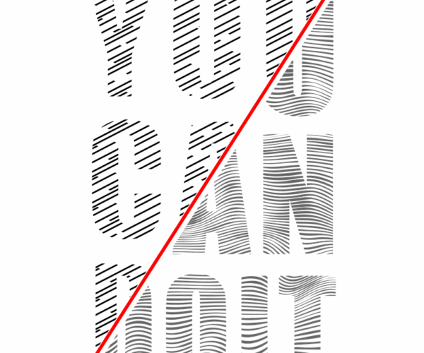 Motivational Typography - Divided Design