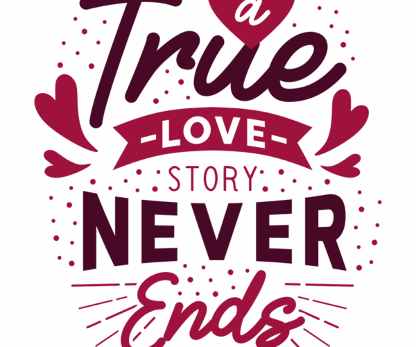 Eternal Love - Typography Art
