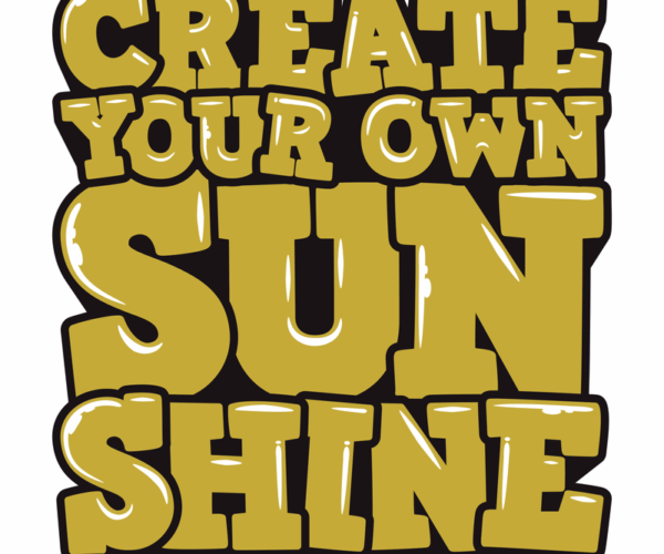 Sunshine Text - Motivational Typography