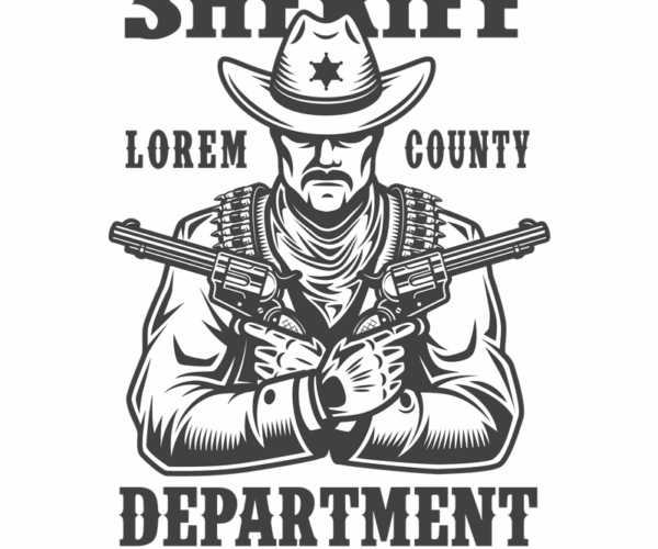 Sheriff Badge - Wild West Legend