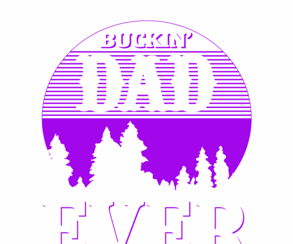 Buckin' Dad - Tree Silhouette Edition