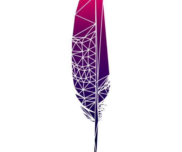 Geometric Feather - Gradient Dream