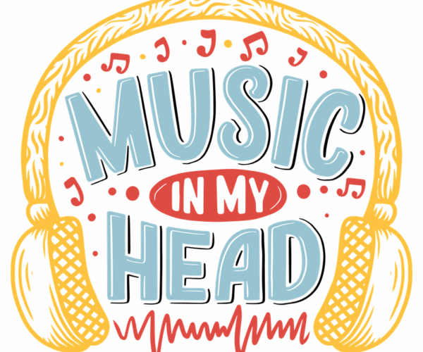 Music Headphone - Text Art