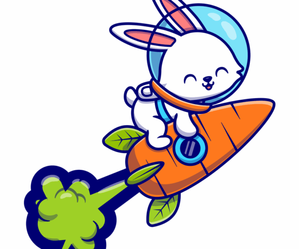 Space Bunny - Carrot Rocket