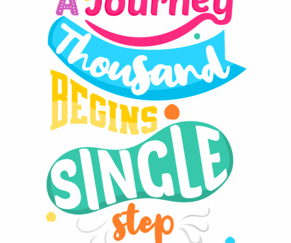 Motivational Quote - Colorful Typography