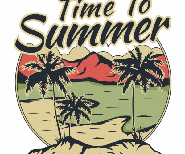 Summer Getaway - Tropical Island Scene