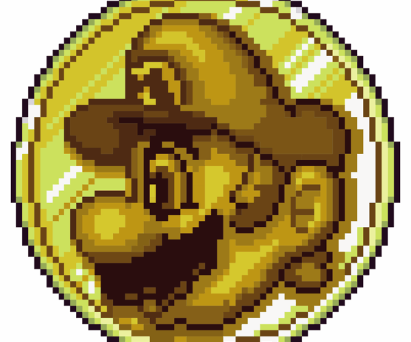 Pixel Mario - Golden Coin
