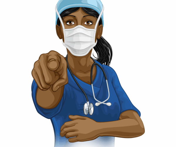 Healthcare Hero - Pointing Gesture