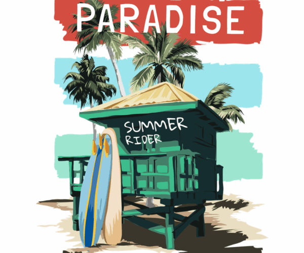 Paradise Beach - Summer Dreams Graphic