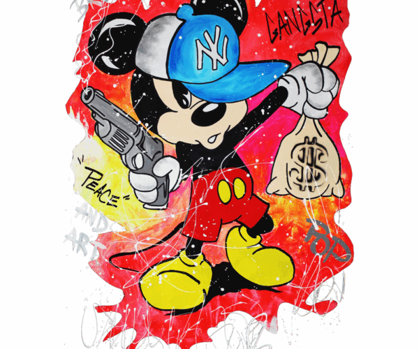 Gangsta Mickey - Urban Art