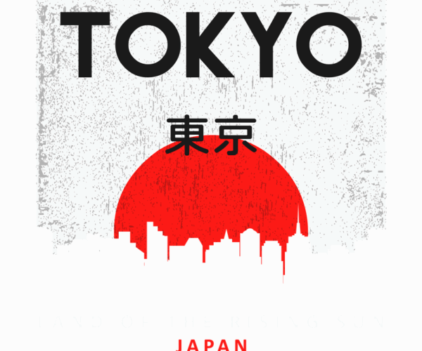 Tokyo Skyline - Rising Sun Art